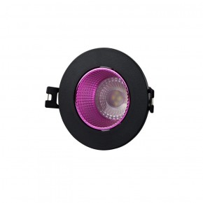 DK3061-BK+PI Встраиваемый светильник, IP 20, 10 Вт, GU5.3, LED, черный/розовый, пластик в Нефтекамске - neftekamsk.ok-mebel.com | фото