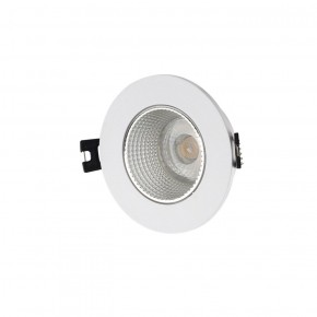 DK3061-WH+CH Встраиваемый светильник, IP 20, 10 Вт, GU5.3, LED, белый/хром, пластик в Нефтекамске - neftekamsk.ok-mebel.com | фото 1