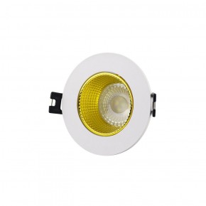 DK3061-WH+YE Встраиваемый светильник, IP 20, 10 Вт, GU5.3, LED, белый/желтый, пластик в Нефтекамске - neftekamsk.ok-mebel.com | фото