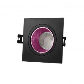 DK3071-BK+PI Встраиваемый светильник, IP 20, 10 Вт, GU5.3, LED, черный/розовый, пластик в Нефтекамске - neftekamsk.ok-mebel.com | фото 1