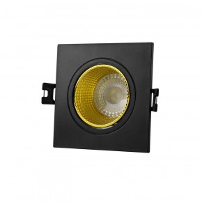 DK3071-BK+YE Встраиваемый светильник, IP 20, 10 Вт, GU5.3, LED, черный/желтый, пластик в Нефтекамске - neftekamsk.ok-mebel.com | фото