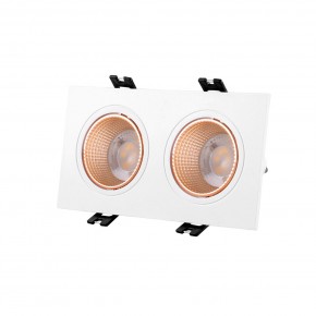 DK3072-WBR Встраиваемый светильник, IP 20, 10 Вт, GU5.3, LED, белый/бронзовый, пластик в Нефтекамске - neftekamsk.ok-mebel.com | фото