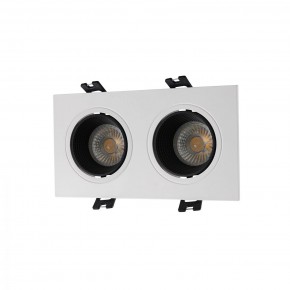 DK3072-WH+BK Встраиваемый светильник, IP 20, 10 Вт, GU5.3, LED, белый/черный, пластик в Нефтекамске - neftekamsk.ok-mebel.com | фото