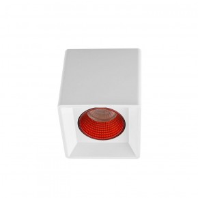 DK3080-WH+RD Светильник накладной IP 20, 10 Вт, GU5.3, LED, белый/красный, пластик в Нефтекамске - neftekamsk.ok-mebel.com | фото 1