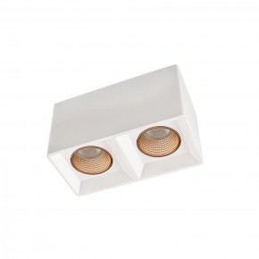 DK3085-WH+BR Светильник накладной IP 20, 10 Вт, GU5.3, LED, белый/бронзовый, пластик в Нефтекамске - neftekamsk.ok-mebel.com | фото