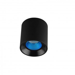 DK3090-BK+CY Светильник накладной IP 20, 10 Вт, GU5.3, LED, черный/голубой, пластик в Нефтекамске - neftekamsk.ok-mebel.com | фото