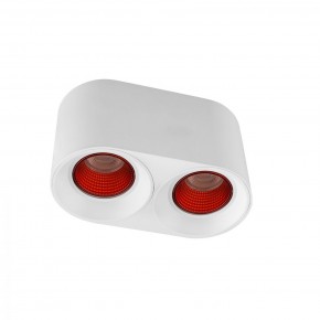 DK3096-WH+RD Светильник накладной IP 20, 10 Вт, GU5.3, LED, белый/красный, пластик в Нефтекамске - neftekamsk.ok-mebel.com | фото