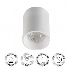 DK3110-WH Светильник накладной IP 20, 10 Вт, GU5.3, LED, белый, пластик в Нефтекамске - neftekamsk.ok-mebel.com | фото