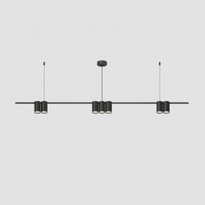 DK4063-BK Подвесной светильник ORBIT, IP20, 7xGU10 LED до 15 Вт, черный матовый, алюминий в Нефтекамске - neftekamsk.ok-mebel.com | фото
