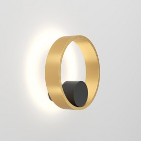 DK5060-BK+SG Бра ORBIT, IP20, 3000К, LED, 10 Вт, черный + сатинированное золото, алюминий в Нефтекамске - neftekamsk.ok-mebel.com | фото