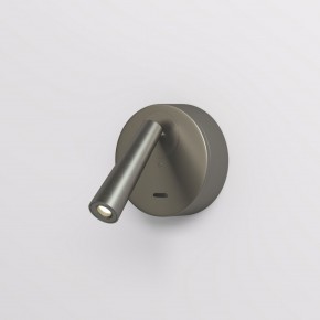 DK5072-DN Бра SHINE WALL со светодиодом, D104*H68, IP20, 3000К, 3W, RA?90, темный никель, алюминий в Нефтекамске - neftekamsk.ok-mebel.com | фото