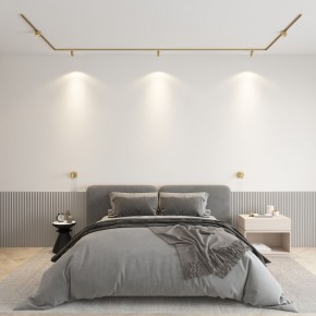 DK5072-SB Бра SHINE WALL со светодиодом, D104*H68, IP20, 3000К, 3W, RA?90, сатинированная латунь, алюминий в Нефтекамске - neftekamsk.ok-mebel.com | фото 4
