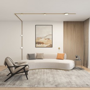 DK5072-SB Бра SHINE WALL со светодиодом, D104*H68, IP20, 3000К, 3W, RA?90, сатинированная латунь, алюминий в Нефтекамске - neftekamsk.ok-mebel.com | фото 5