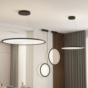 DK6604-BK Подвесной вертикальный светильник Veil со светодиодом H1500 d450 220V 36W 3000-6000K IP20 черный алюминий в Нефтекамске - neftekamsk.ok-mebel.com | фото 4