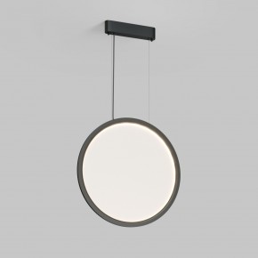 DK6606-BK Подвесной вертикальный светильник Veil со светодиодом H1700 d600 220V 48W 3000-6000K IP20 черный алюминий в Нефтекамске - neftekamsk.ok-mebel.com | фото