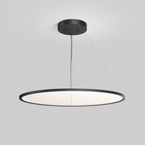 DK6620-BK Подвесной горизонтальный светильник Veil со светодиодом H900 d1000 220V 82W 3000-6000K IP20 черный алюминий в Нефтекамске - neftekamsk.ok-mebel.com | фото