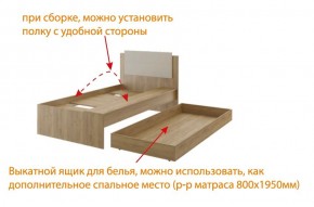 Дуглас (подростковая) М14 Кровать в Нефтекамске - neftekamsk.ok-mebel.com | фото 5