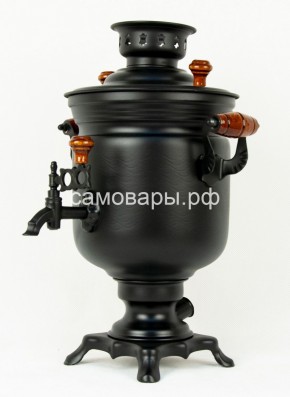 Электрический самовар "Черный Русский" матовая банка на 3 литра (Ограниченная серия) в Нефтекамске - neftekamsk.ok-mebel.com | фото