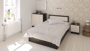 Фиеста Кровать 1200, цвет венге/дуб лоредо, ШхГхВ 123,5х203,5х80 см., сп.м. 1200х2000 мм., без матраса, основание есть в Нефтекамске - neftekamsk.ok-mebel.com | фото 5