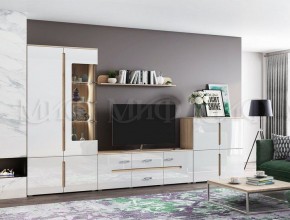 КИМ Тумба 4-х створчатая (белый) в Нефтекамске - neftekamsk.ok-mebel.com | фото 4