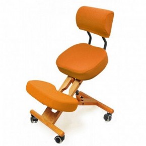 Коленный стул со спинкой Smartstool KW02В + Чехлы в Нефтекамске - neftekamsk.ok-mebel.com | фото 4