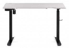 Компьютерный стол Маркос с механизмом подъема 120х75х75 белая шагрень / черный в Нефтекамске - neftekamsk.ok-mebel.com | фото 3