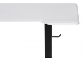 Компьютерный стол Маркос с механизмом подъема 140х80х75 белая шагрень / черный в Нефтекамске - neftekamsk.ok-mebel.com | фото 6