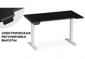 Компьютерный стол Маркос с механизмом подъема 140х80х75 черная шагрень / белый в Нефтекамске - neftekamsk.ok-mebel.com | фото 14