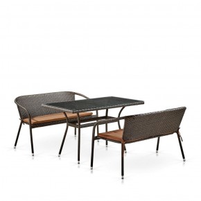 Комплект мебели из иск. ротанга T286A/S139A-W53 Brown в Нефтекамске - neftekamsk.ok-mebel.com | фото 2