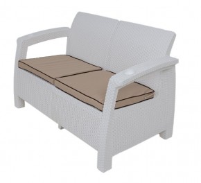 Комплект уличной мебели Yalta Premium Terrace Set (Ялта) белый (+подушки под спину) в Нефтекамске - neftekamsk.ok-mebel.com | фото 2