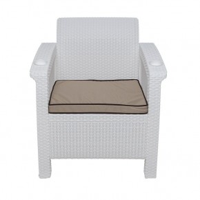 Комплект уличной мебели Yalta Premium Terrace Set (Ялта) белый (+подушки под спину) в Нефтекамске - neftekamsk.ok-mebel.com | фото 6