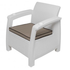 Комплект уличной мебели Yalta Premium Terrace Set (Ялта) белый (+подушки под спину) в Нефтекамске - neftekamsk.ok-mebel.com | фото 7