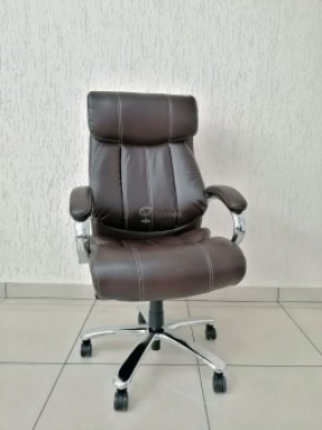 Кресло Barneo K-303 для руководителя (коричневая экокожа) в Нефтекамске - neftekamsk.ok-mebel.com | фото