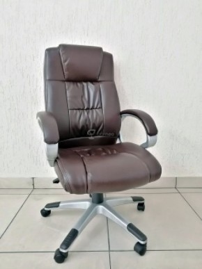 Кресло Barneo K-6 для руководителя (коричневая экокожа) в Нефтекамске - neftekamsk.ok-mebel.com | фото