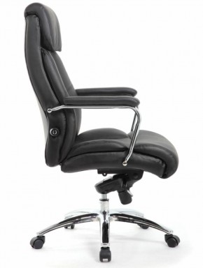 Кресло BRABIX PREMIUM "Phaeton EX-502" (кожа с компаньоном, хром, черное) 530882 в Нефтекамске - neftekamsk.ok-mebel.com | фото 3