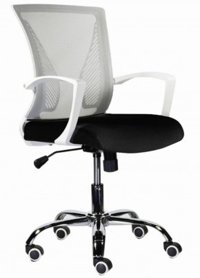 Кресло BRABIX "Wings MG-306" (пластик белый, хром, сетка, серое/черное) 532010 в Нефтекамске - neftekamsk.ok-mebel.com | фото