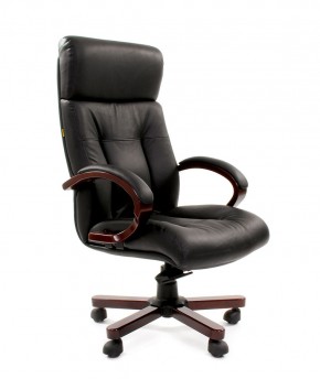 Кресло для руководителя CHAIRMAN  421 (Натуральная кожа) Черное в Нефтекамске - neftekamsk.ok-mebel.com | фото 1