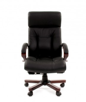 Кресло для руководителя CHAIRMAN  421 (Натуральная кожа) Черное в Нефтекамске - neftekamsk.ok-mebel.com | фото 2