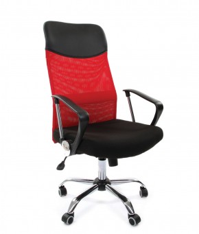 Кресло для руководителя CHAIRMAN 610 N (15-21 черный/сетка красный) в Нефтекамске - neftekamsk.ok-mebel.com | фото