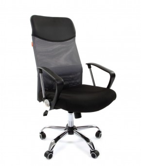 Кресло для руководителя CHAIRMAN 610 N(15-21 черный/сетка серый) в Нефтекамске - neftekamsk.ok-mebel.com | фото 1