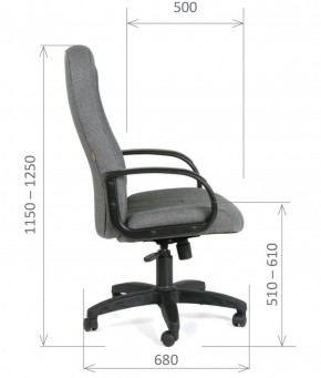 Кресло для руководителя  CHAIRMAN 685 СТ (ткань стандарт 10-356 черная) в Нефтекамске - neftekamsk.ok-mebel.com | фото 6