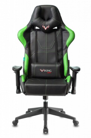 Кресло игровое Бюрократ VIKING 5 AERO LGREEN черный/салатовый в Нефтекамске - neftekamsk.ok-mebel.com | фото 2