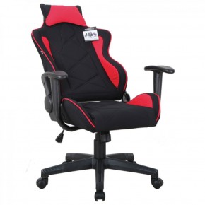 Кресло компьютерное BRABIX GT Racer GM-101 + подушка (ткань) черное/красное (531820) в Нефтекамске - neftekamsk.ok-mebel.com | фото 4