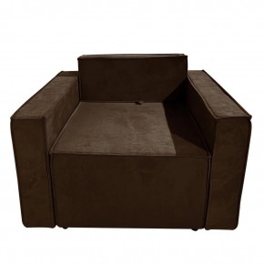 Кресло-кровать Принц КК1-ВК (велюр коричневый) в Нефтекамске - neftekamsk.ok-mebel.com | фото