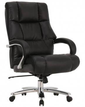 Кресло офисное BRABIX PREMIUM "Bomer HD-007" (рециклированная кожа, хром, черное) 531939 в Нефтекамске - neftekamsk.ok-mebel.com | фото 1