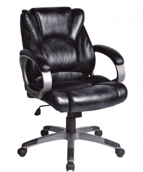 Кресло офисное BRABIX "Eldorado EX-504", экокожа, черное, 530874 в Нефтекамске - neftekamsk.ok-mebel.com | фото 1