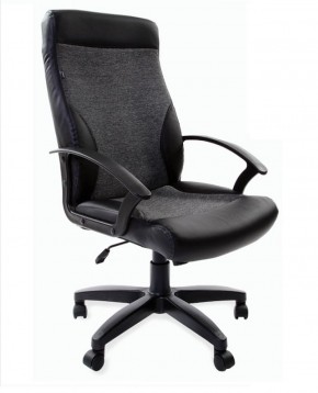 Кресло офисное BRABIX "Trust EX-535" (экокожа/черная/ткань серая) 531383 в Нефтекамске - neftekamsk.ok-mebel.com | фото