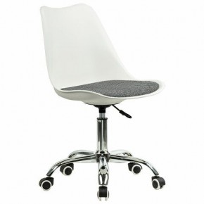 Кресло стул BRABIX "Eames MG-310 CH", хром, пластик белый, ткань серая, 532924 в Нефтекамске - neftekamsk.ok-mebel.com | фото 2