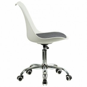 Кресло стул BRABIX "Eames MG-310 CH", хром, пластик белый, ткань серая, 532924 в Нефтекамске - neftekamsk.ok-mebel.com | фото 3