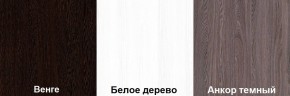 Кровать-чердак Пионер 1 (800*1900) Ирис/Белое дерево, Анкор темный, Венге в Нефтекамске - neftekamsk.ok-mebel.com | фото 2